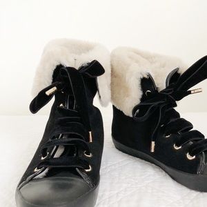 Alice + Olivia Ryan shearling sneaker